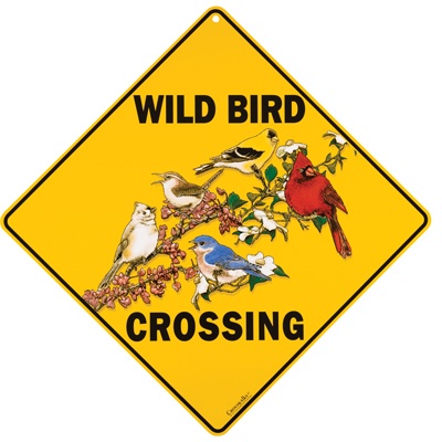 Wild Bird Crossing Sign