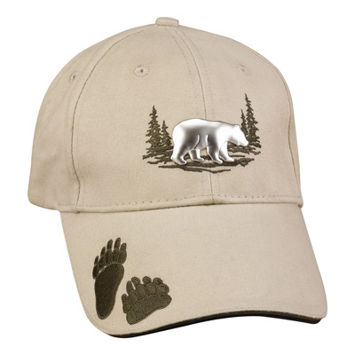 Pewter Bear Cap
