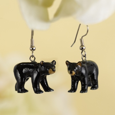 Black Bear Earrings