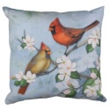 Cardinal Weather Resistant Pillow
