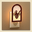Rustic Pine Cone Night Light