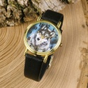 Wolf Leather Strap Watch