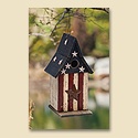 Americana Wooden Birdhouse