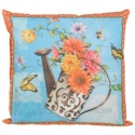 Flower Power Weather Resistant Square Pillow