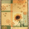 Garden Sunflower Tapestry Throw