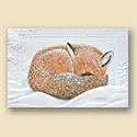 Napping Fox Card