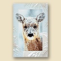 Fawn in Snow Card