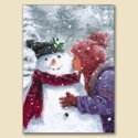 Kissing the Snowman Card