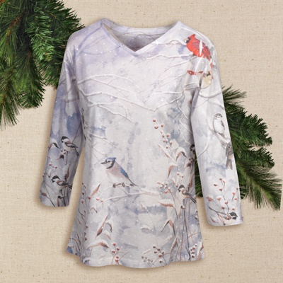 Snow Berry Branch Tee