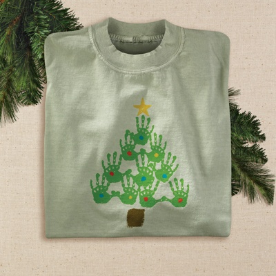 Christmas Tree Long Sleeve Organic Tee