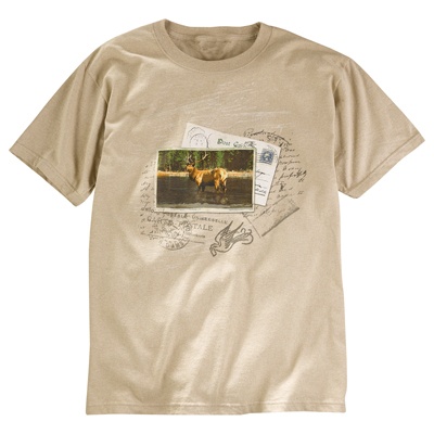 Elk Stamp Recycled  Cotton Tee