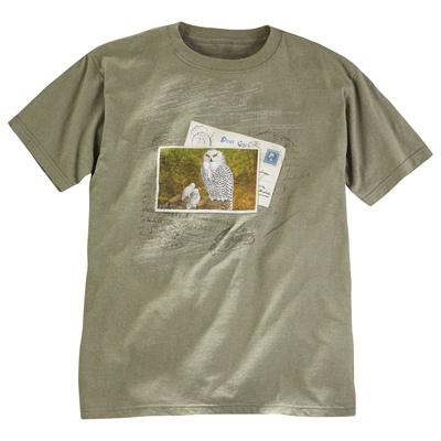 Owl Stamp Recycled Cotton Tee