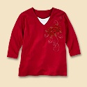 Jeweled Poinsettia Tee