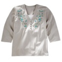 Khaki Wildflowers Tee