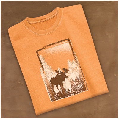 Moose Forest Short Sleeve Tee