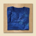 Blue Waterfall Butterflies Tee