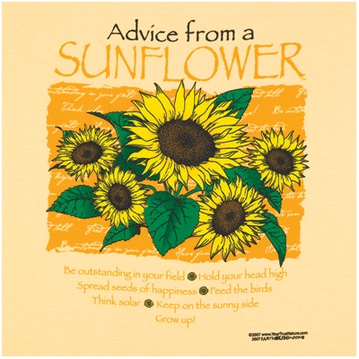 Advice from a Sunflower Tee