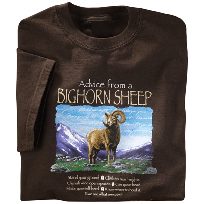 Advice from a Bighorn Sheep Tee