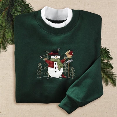 Country Snowman Pullover