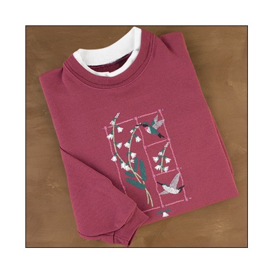 Hummingbird Sampler Pullover