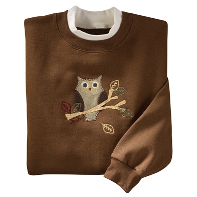 Tweed Owl Pullover