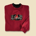 Velvet Mistletoe Cardinal Pullover