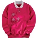 Brushed Flowers Pullover