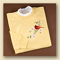 Cardinal & Blossoms Pullover