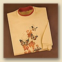 Copper Monarchs and Leaves Pullover