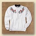 Birds and Scroll Pullover