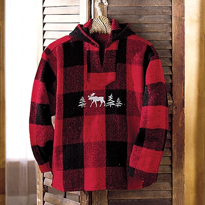 Moose Hooded Pullover