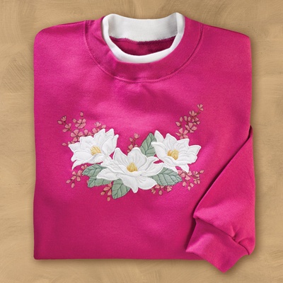 Magnolias & Cherry Blossoms Pullover