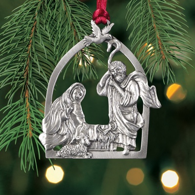 Nativity Plant a Tree Ornament
