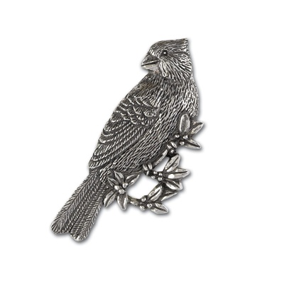 Cardinal Plant a Tree Pin