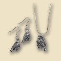 Cardinal Plant a Tree Earrings and Pendant Set