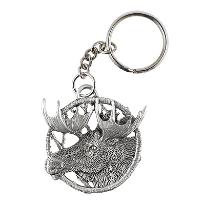 Moose Plant a Tree Key Chain