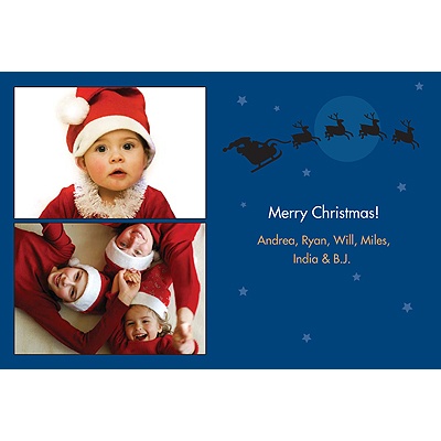 ReProduct Sleigh Panel Photo Card - Navy or Sky