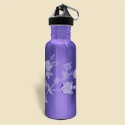Stainless Steel Water Bottle - Purple Blossoms
