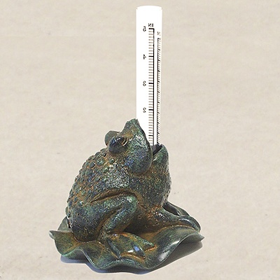 Drinking Frog Rain Gauge