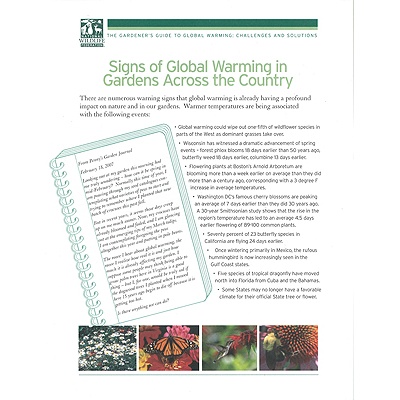 Signs of Global Warming in Gardens Across the Country