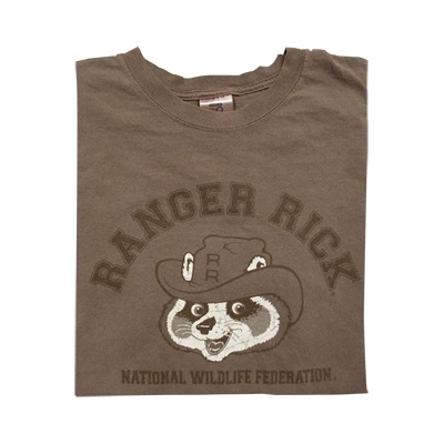Ranger Rick Adult Collegiate Tee Cocoa