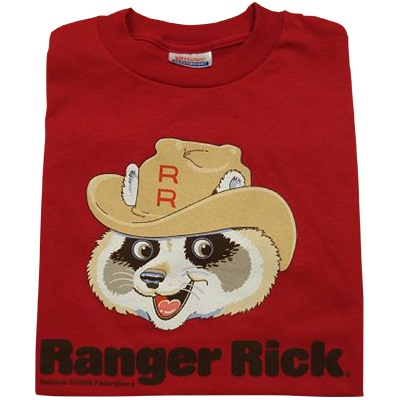Ranger Rick Youth Vintage Tee Red