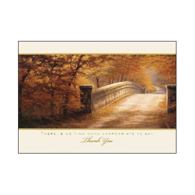 Autumn Bridge Card