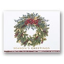Cranberry Wreath Card