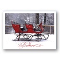 Sleigh in Snow Card