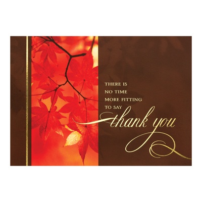 Vibrant Autumn Card