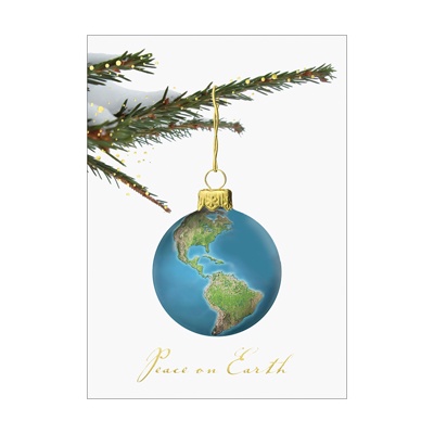 Decorative Globe Card