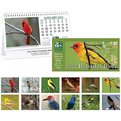 Beautiful Birds 2012 Desk Calendar