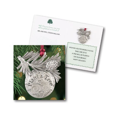 Plant a Tree - Greeting Card with Ornament