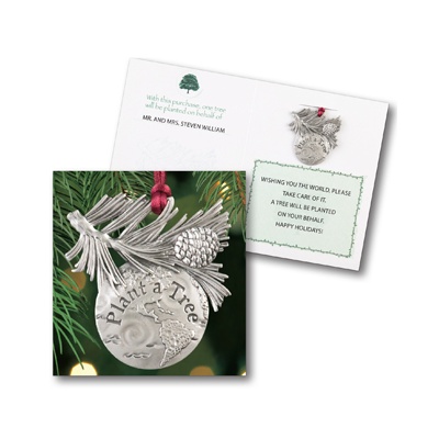 Plant a Tree - Greeting Card with Ornament